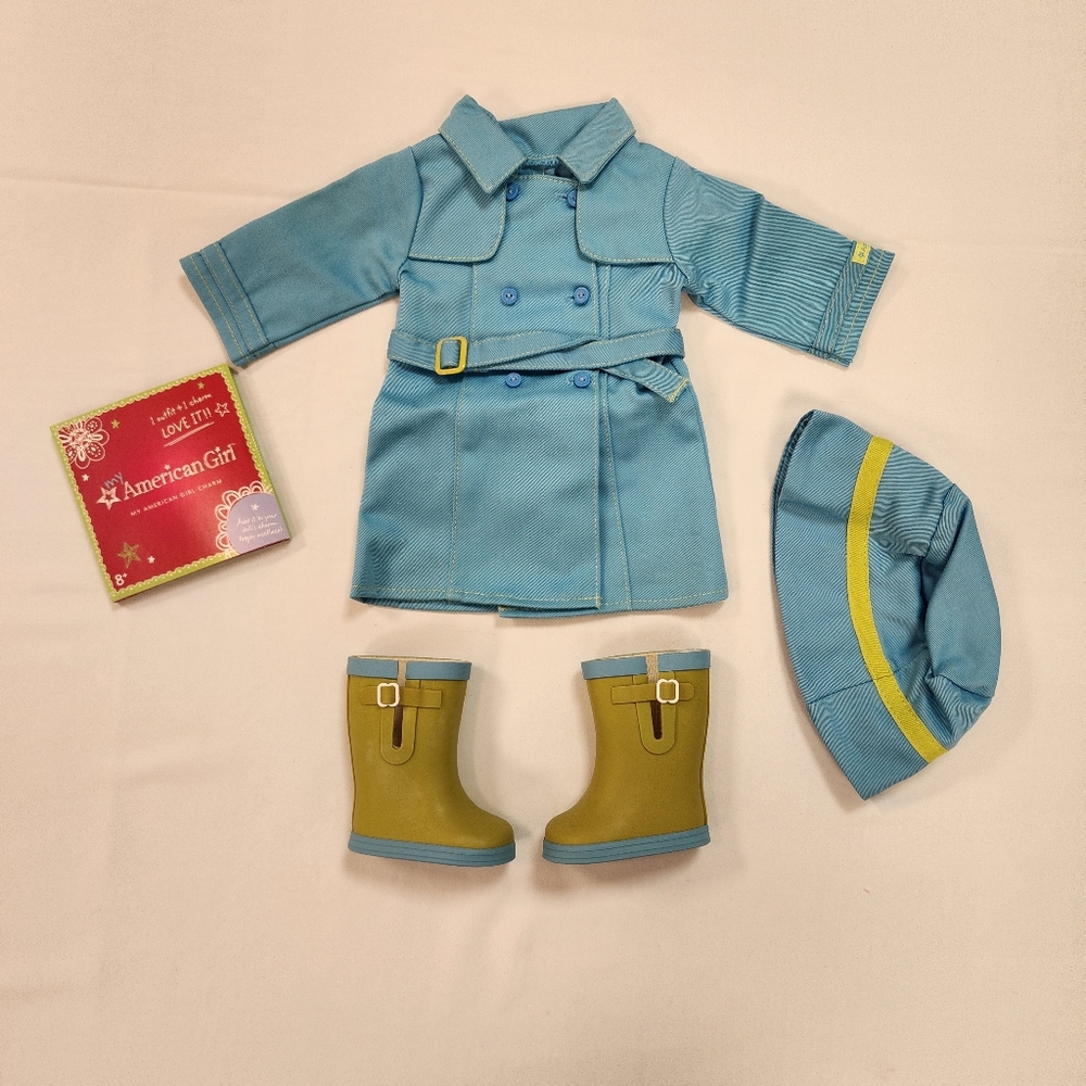 American Girl Raincoat and Boots Retired New in Box